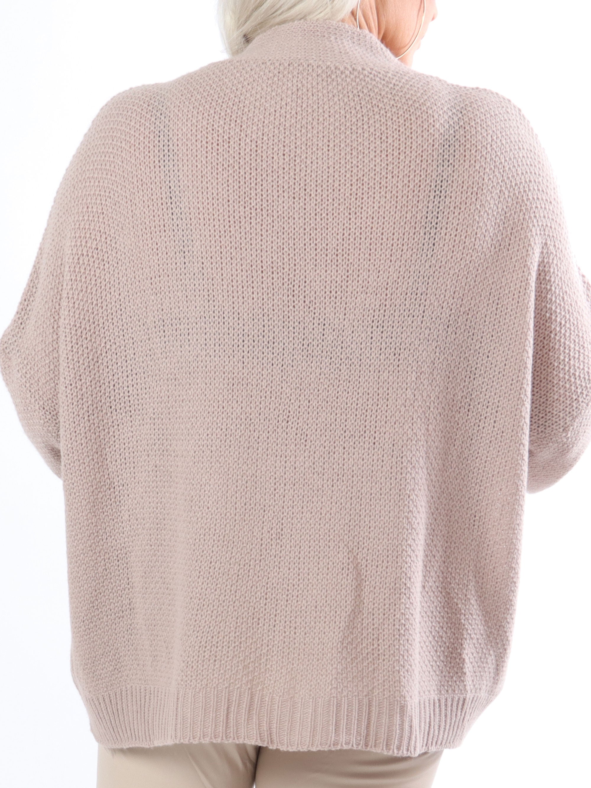 Cutie - Sød plus size strik med sløjfe